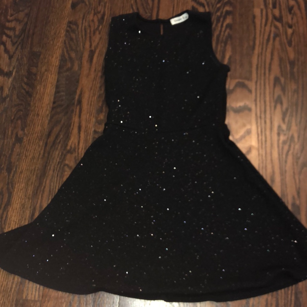 Black dress with glitter